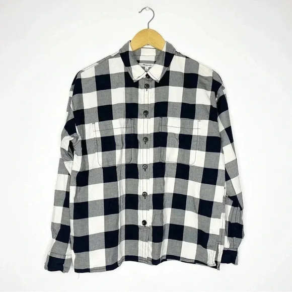 Madewell Shirt-Jacket in Buffalo Check Size Small - Picture 5 of 7
